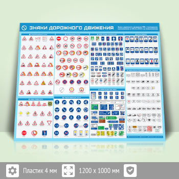 Стенд «Знаки дорожного движения» (AV-04-ECONOMY2)